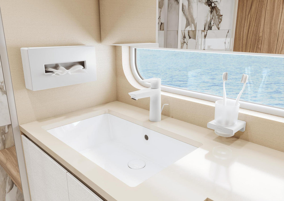 HANSGROHE AddStoris Kosmetiktuchbox Wandmontage chrom – Für handelsübliche Boxen