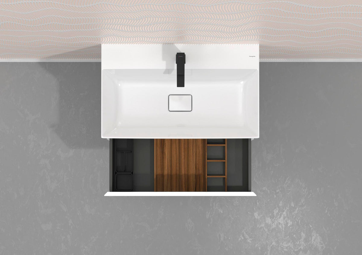 HANSGROHE IntraStoris Schubkasteninneneinteilung Basis Set 100/345 mattschwarz für Xelu & Xevolos