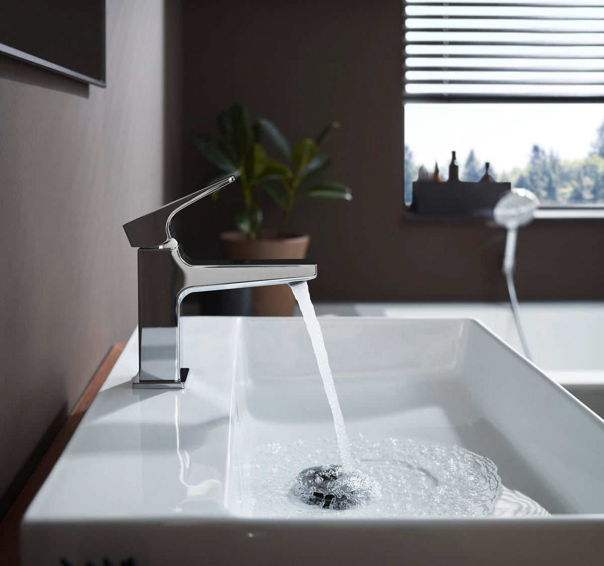 HANSGROHE Metropol Einhebel-Waschtischmischer 100 mit Push-Open Ablaufgarnitur, chrom