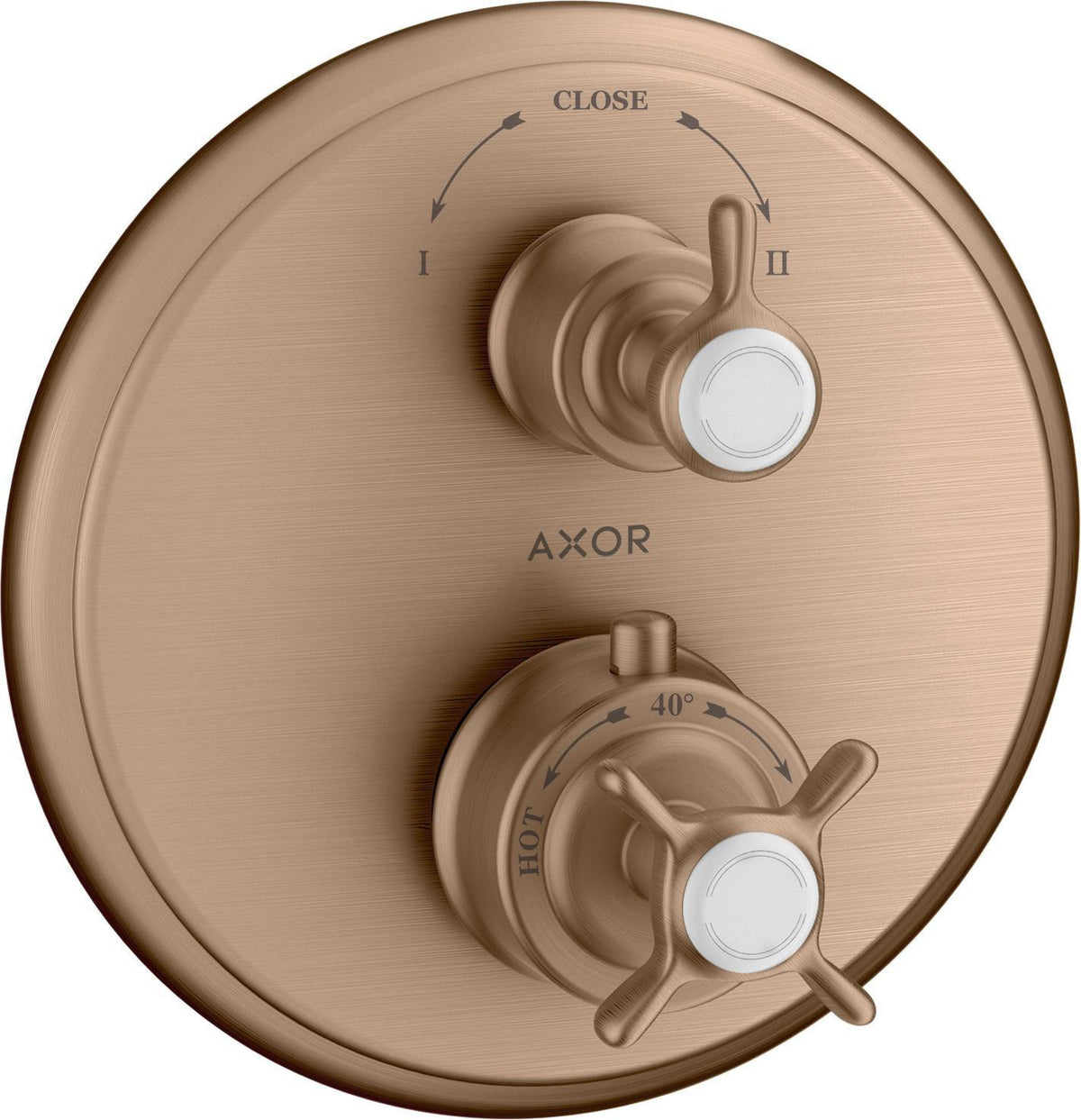 AXOR MONTREUX Unterputz-Thermostat mit Abstellventil, Chrom – 1 Verbraucher