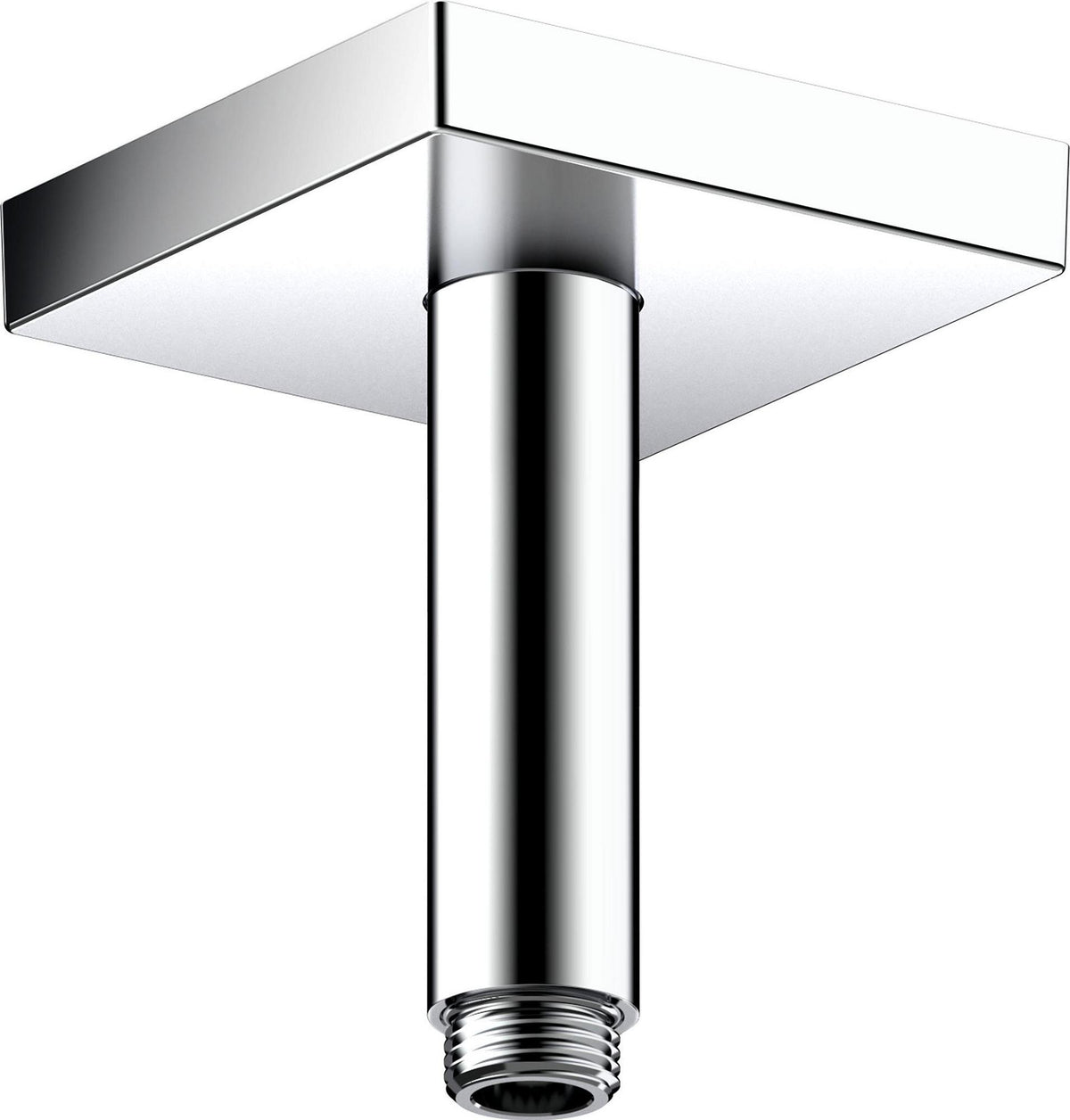 AXOR Decken-Anschlussstück 100 mm DN 15 eckig in Edelstahl-Optik von Hansgrohe