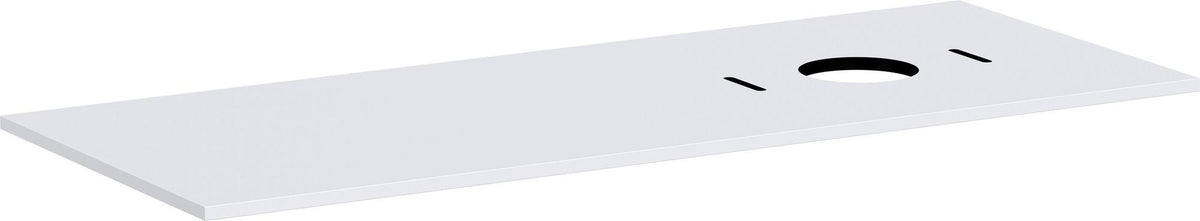 HANSGROHE Xilesa E Konsole 1375 mm Eiche mit Ausschnitt rechts ohne Hahnloch