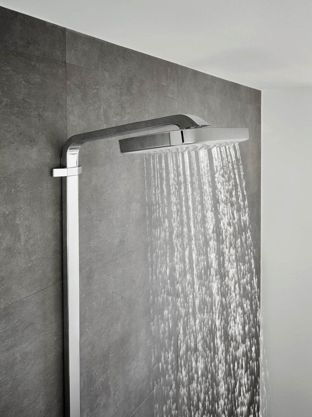 HANSGROHE Showerpipe RAINDANCE SELECT E 300 3jet ST DN 15 chrom – Duschsystem mit Thermostat ShowerTablet Select 300