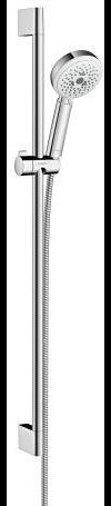 Hansgrohe CROMETTA 100 MULTI Brauseset mit Unica´Croma Stange, weiß/chrom