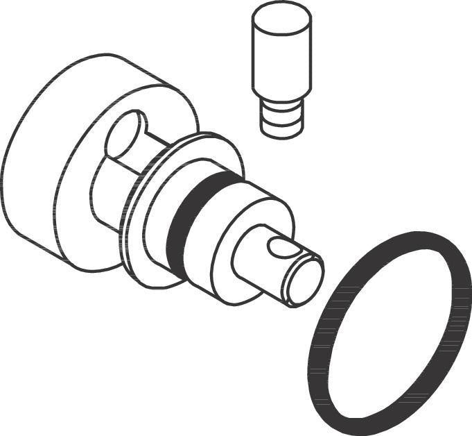 AXOR Massaud Absperrventil Chrom – Hansgrohe Ersatzteil für Brausestange 22 mm
