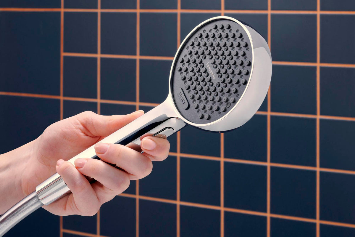 HANSGROHE Activera Select S 95 2jet EcoSmart Handbrause mit Booster, Chrom