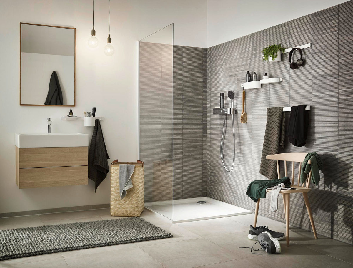 Hansgrohe WallStoris Becher 126 mm mattschwarz – Wand-Accessoire mit Trennwand
