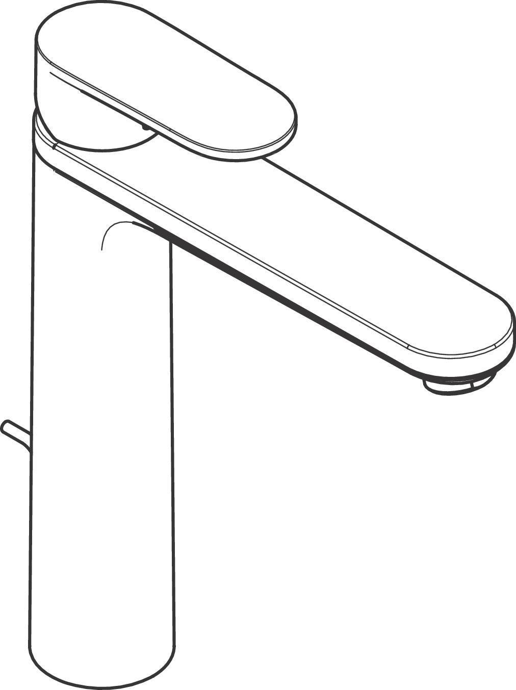 HANSGROHE VERNIS Blend 190 Einhebel-Waschtischmischer mit isolierter Wasserführung, chrom