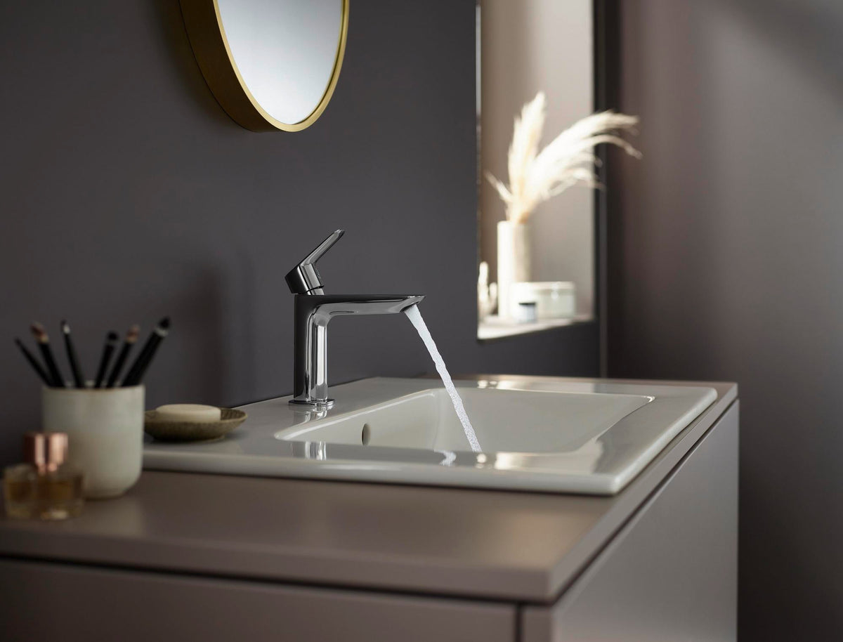 HANSGROHE HG Einhebel-Waschtischmischer 110 LOGIS mit Zugstangen-Ablaufgarnitur, chrom