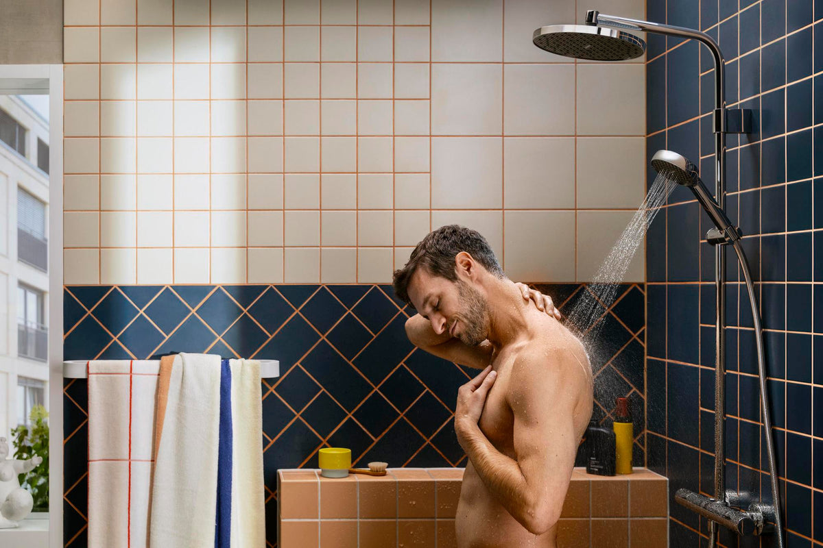 HANSGROHE Activera S Showerpipe 240 1jet EcoSmart mit Ecostat Fine – Chrom