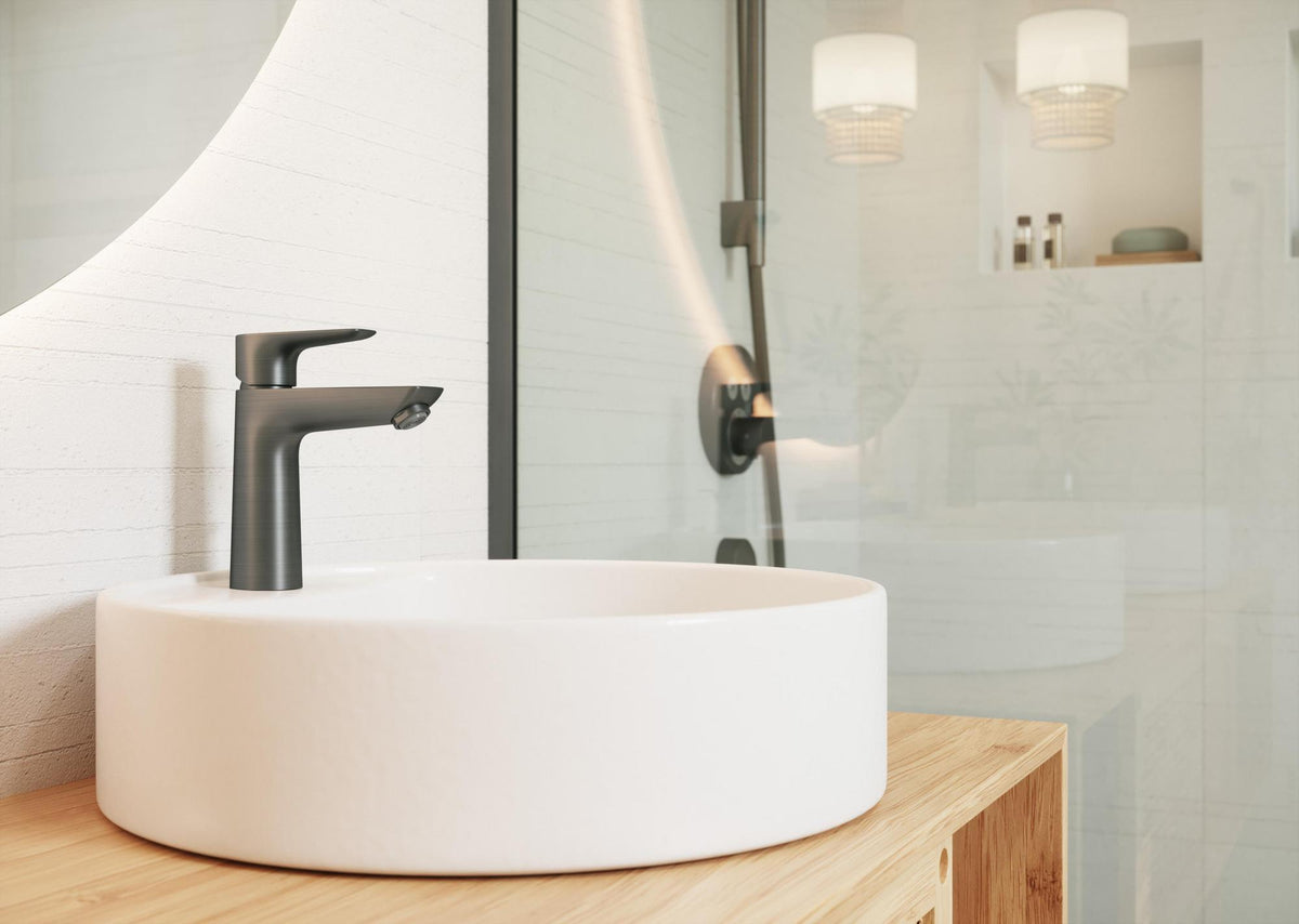 HANSGROHE Talis E Einhebel-Waschtischmischer 110 mit Ablaufgarnitur, chrom – ComfortZone, 5 l/min