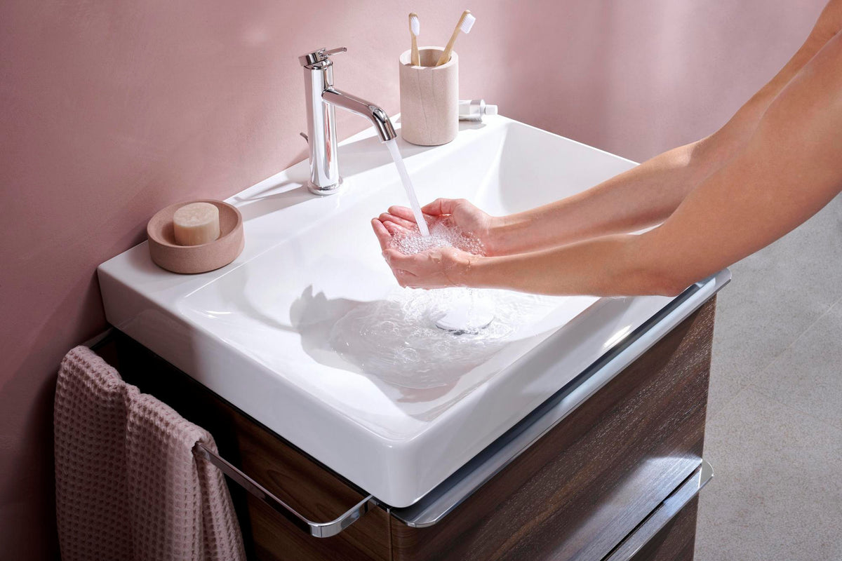Hansgrohe Tecturis S Einhebel-Waschtischmischer ComfortZone 110 CoolStart Chrom mit Zugstange