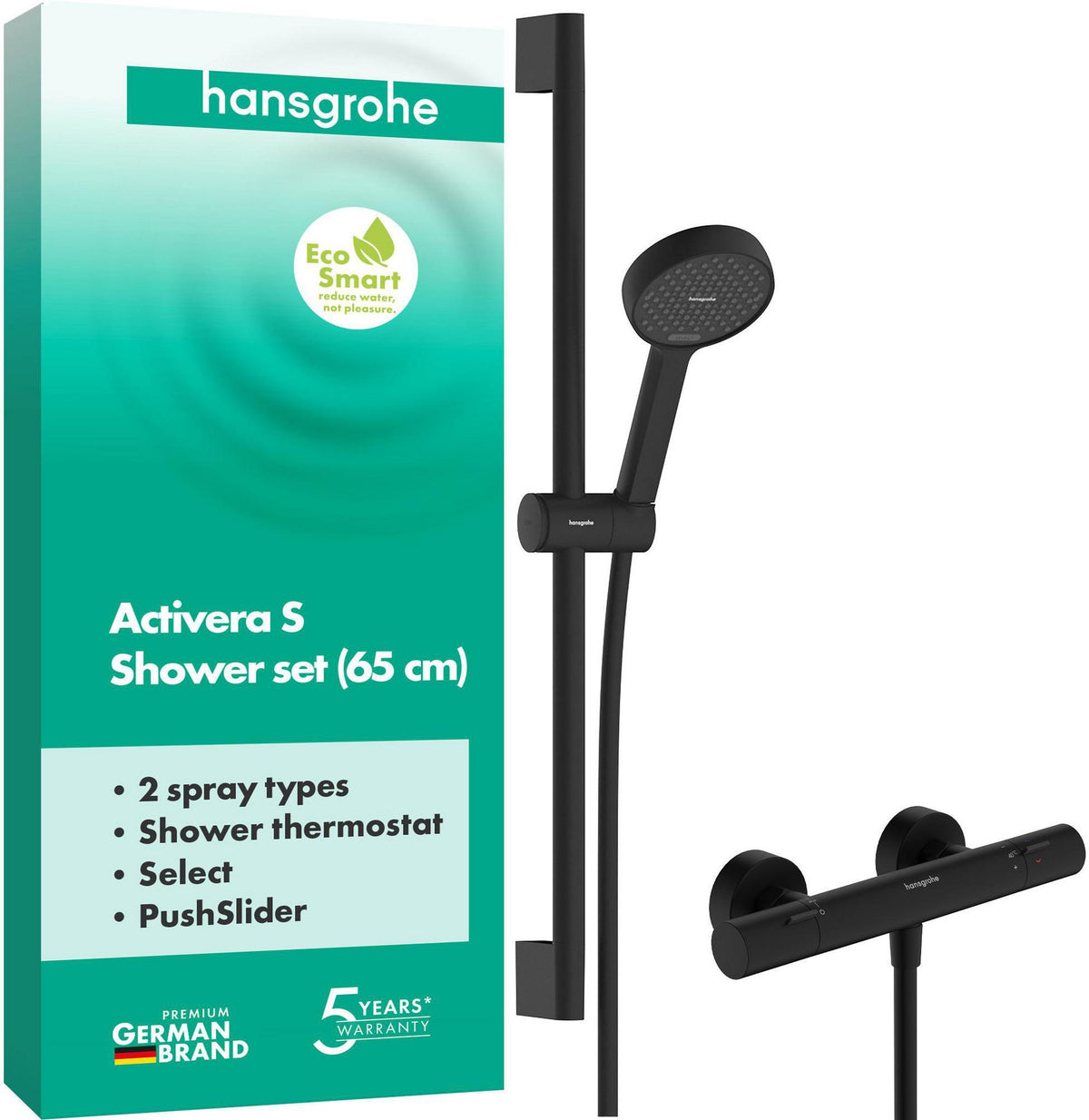 HANSGROHE Activera Select S 95 Brausesystem mit Ecostat Fine Thermostat und EcoSmart