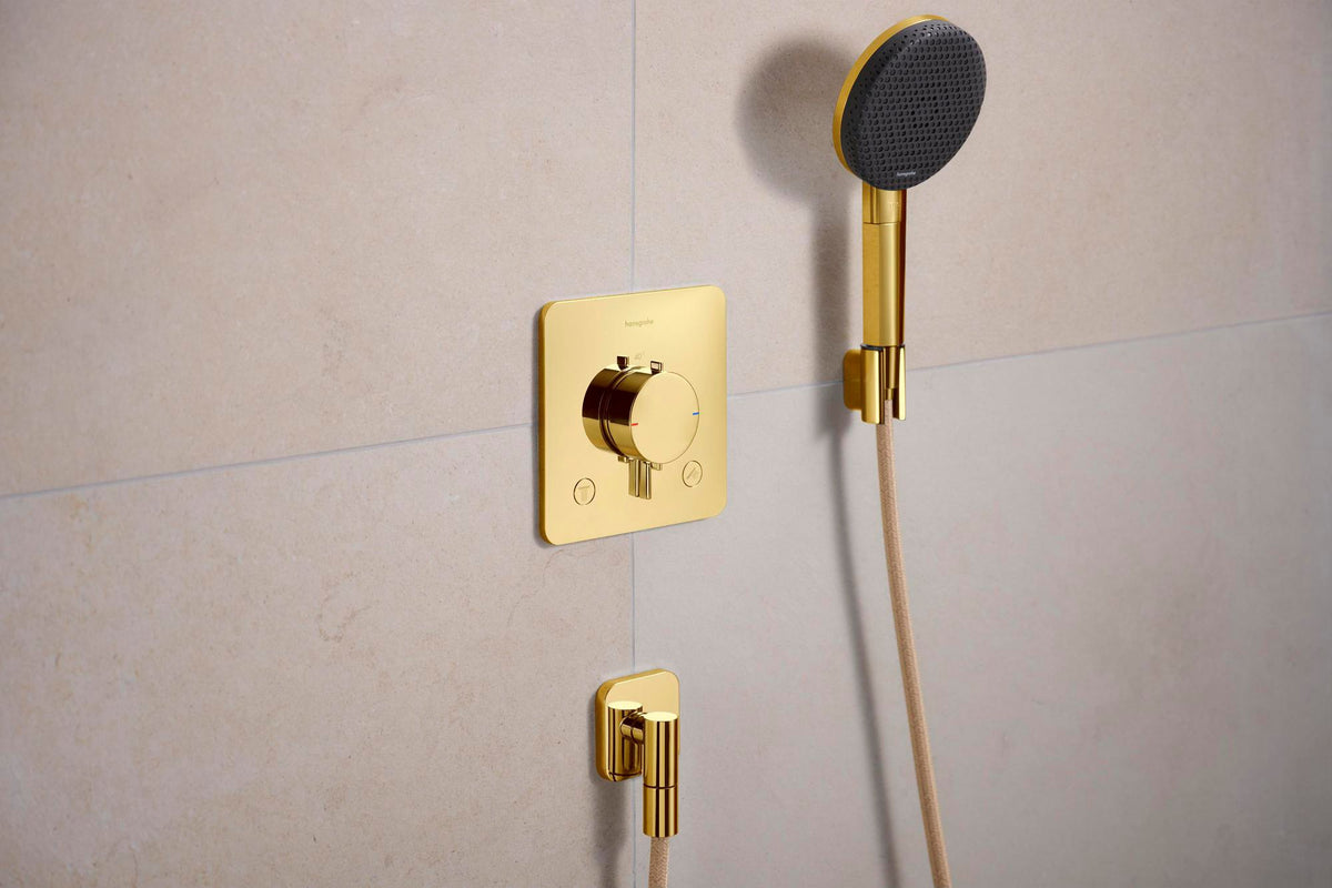 HANSGROHE Porter Fine Brausehalter – Wandhalterung aus Metall für konische Brauseschläuche
