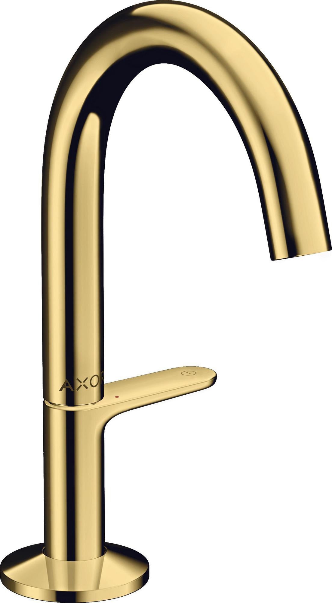 AXOR ONE Select 140 Waschtischmischer mit Push-Open Ablaufgarnitur in Chrom – Einhandhebelmischer