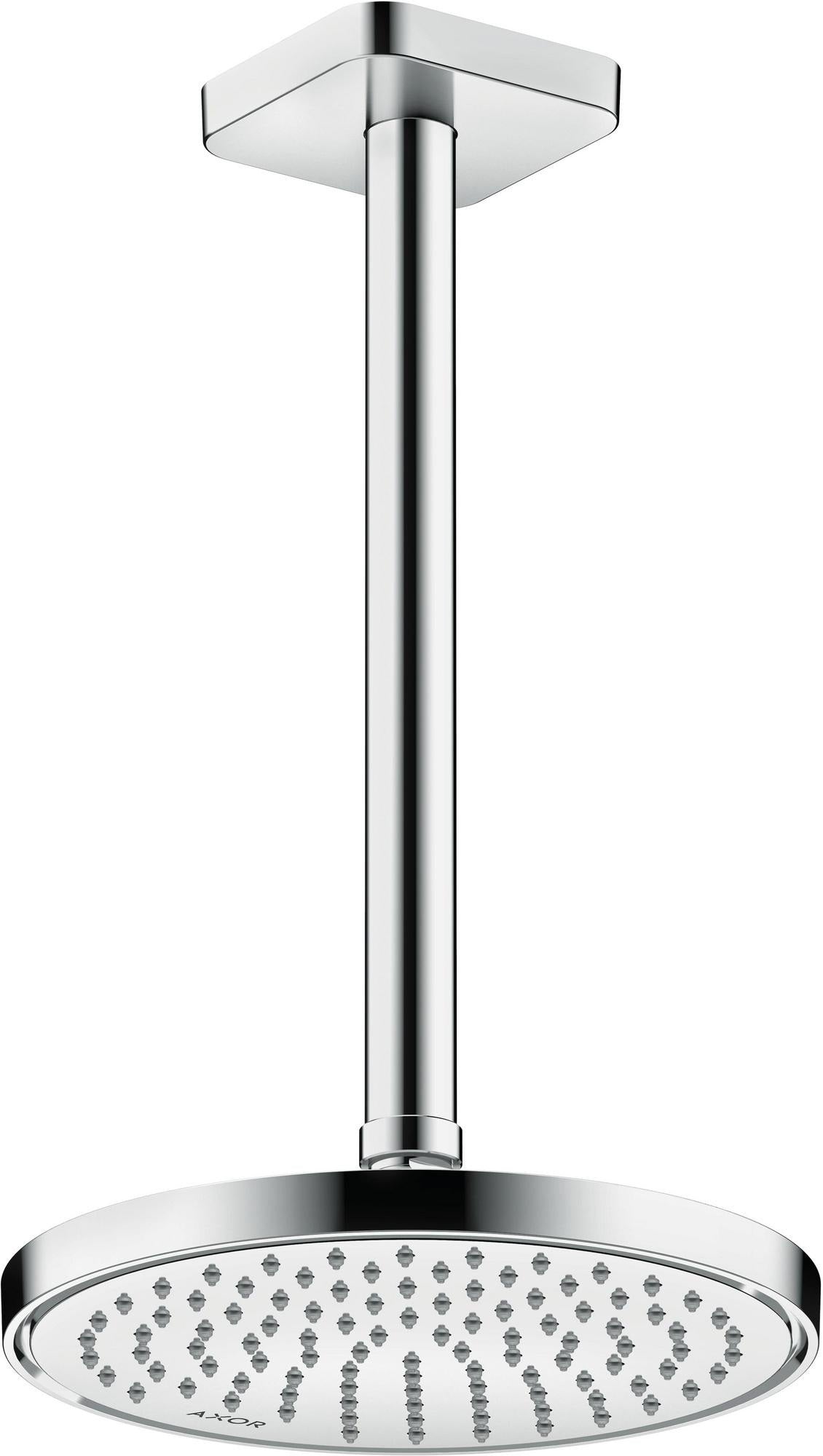 AXOR Kopfbrause 220 1jet EcoSmart Chrom – Rain-Duschkopf mit Antikalk, 220 mm, für Wand- und Deckenmontage
