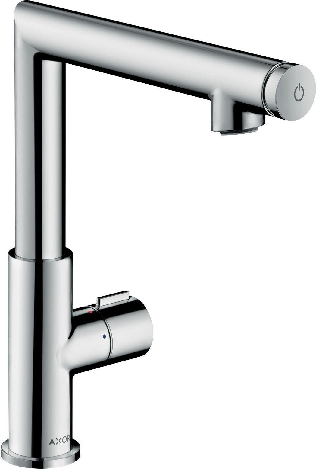 AXOR Uno Waschtischmischer 220 chrom mit Zugstangen-Ablaufgarnitur – ComfortZone