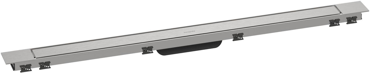 HANSGROHE RainDrain Match Plus Duschrinne 800 mm mattschwarz mit höhenverstellbarem Rahmen