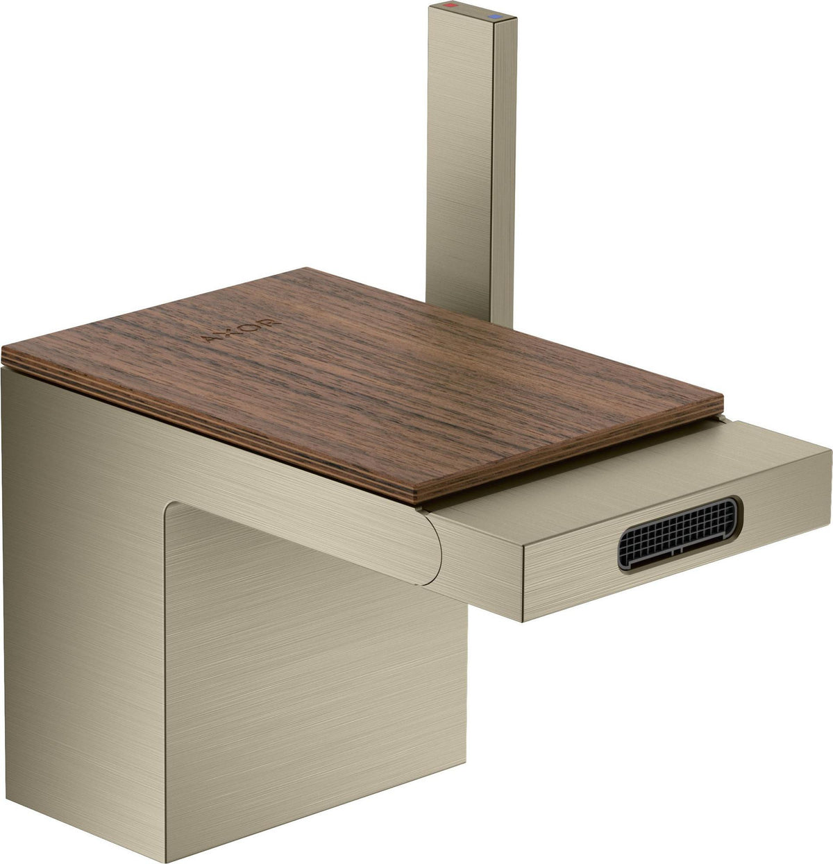 AXOR MyEdition Platte 150 in Leder – Abnehmbare Design-Abdeckung für Waschtischarmaturen