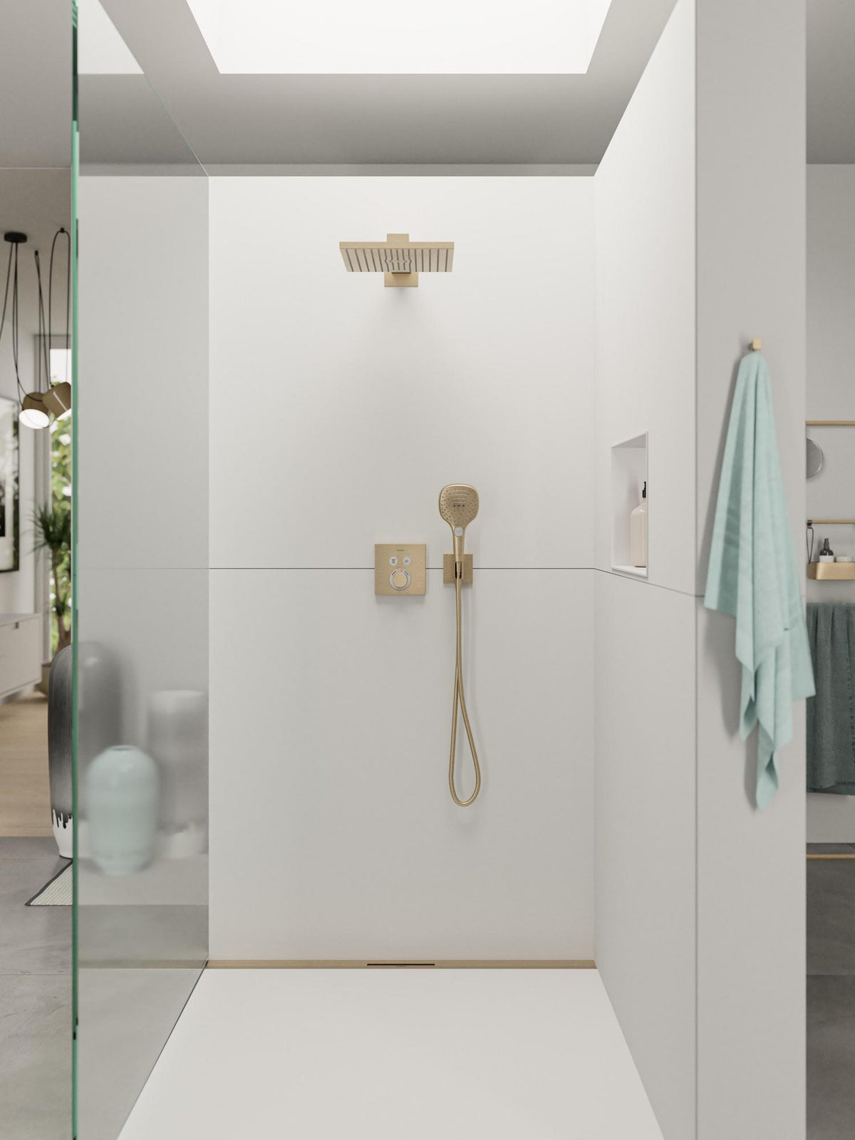 HANSGROHE Raindance Select E 120 3jet Handbrause mit Select-Taste und QuickClean in Chrom