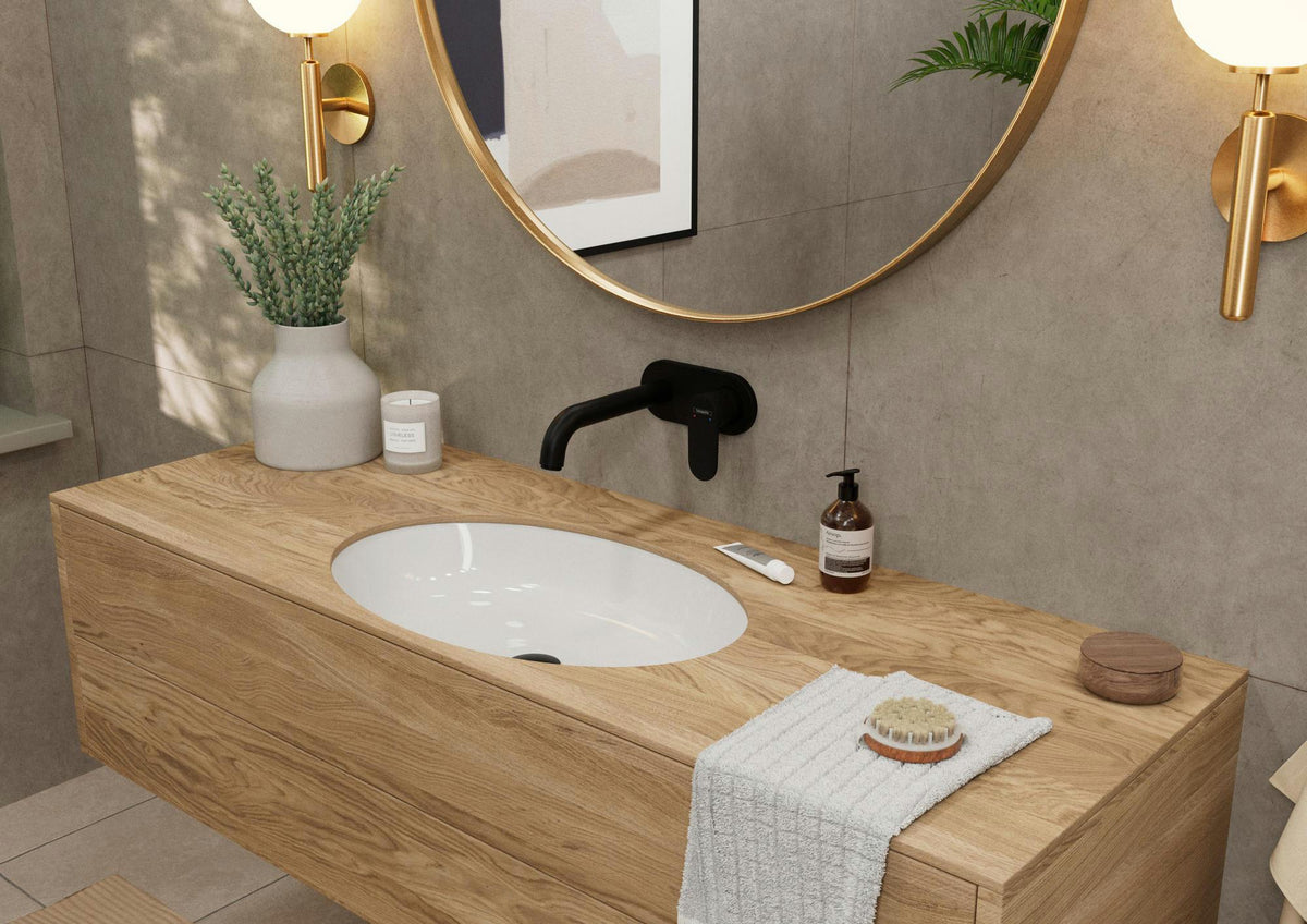 HANSGROHE VERNIS Blend Fertigmontageset Unterputz 2-Loch Waschtischarmatur Chrom