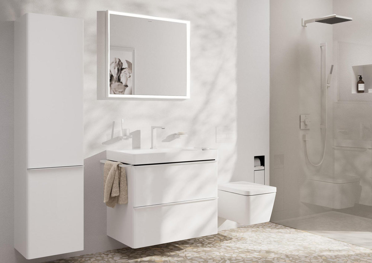 HANSGROHE Unica Brausestange 900 mm mit Brauseschlauch 1600 mm Chrom – schwenkbar, verdeckte Montage