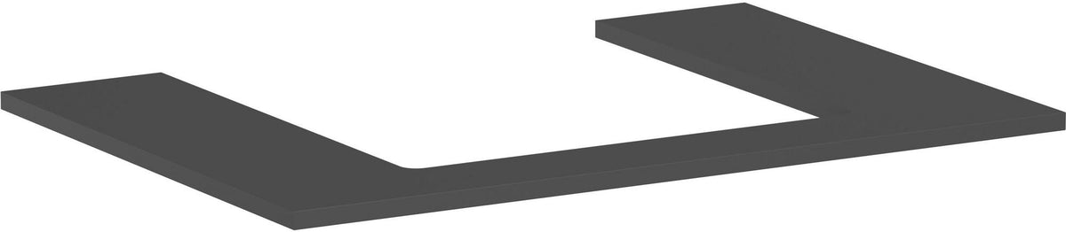 HANSGROHE Xilesa E Konsole 780x550mm Eiche mit mittigem Ausschnitt für Aufsatzwaschtisch