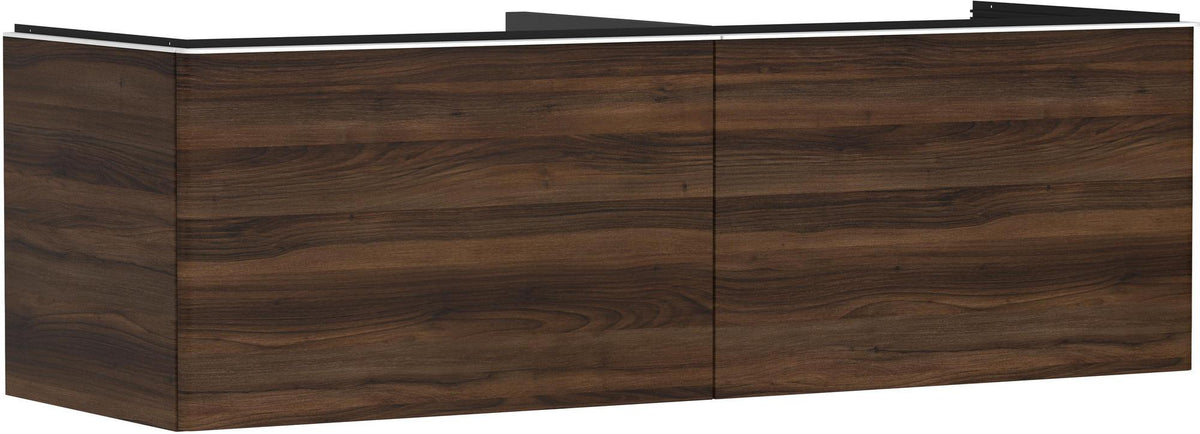 HANSGROHE Xelu Q Waschtischunterschrank 1560 mm Weiß Hochglanz mit 2 Schubkästen