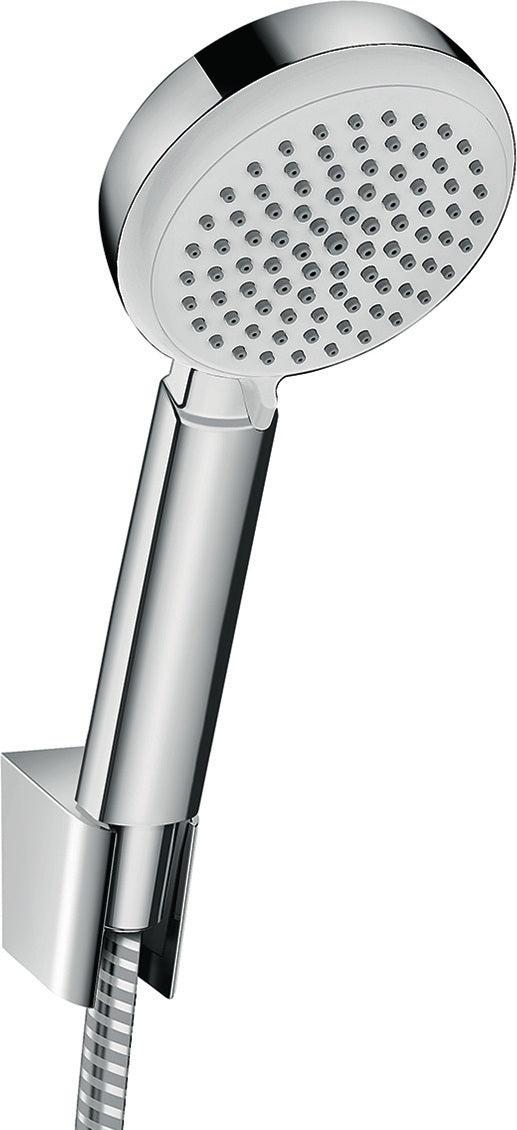 HANSGROHE Brauseset Crometta 100 Vario mit Metaflex-Schlauch 1250 mm weiß/chrom
