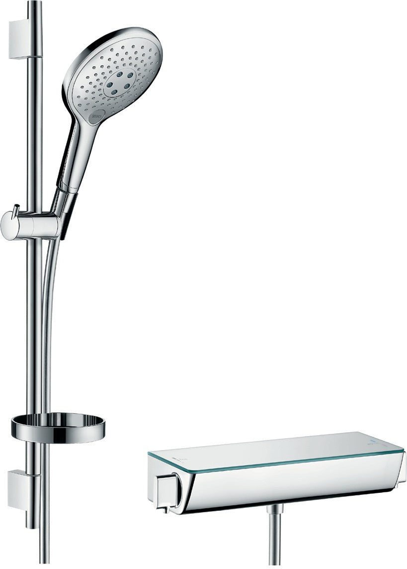HANSGROHE Raindance Select S Brausekombi 650 mm Chrom – Duschsystem mit Thermostat & 3 Strahlarten