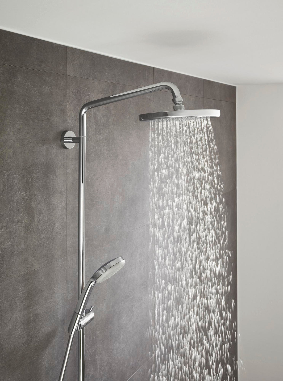 HANSGROHE Showerpipe Croma 220 Air mit Thermostat Ecostat Comfort – Chrom, DN 15