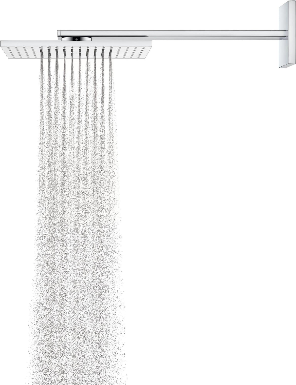 AXOR Kopfbrause 300/300 2jet Chrom mit Brausearm – PowderRain & Intense PowderRain