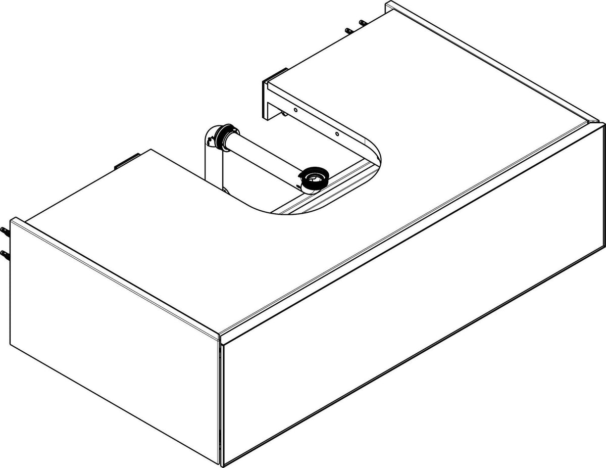 HANSGROHE Waschtischunterschrank Xevolos E 980 mm grifflos mit PushOpen und SoftClose