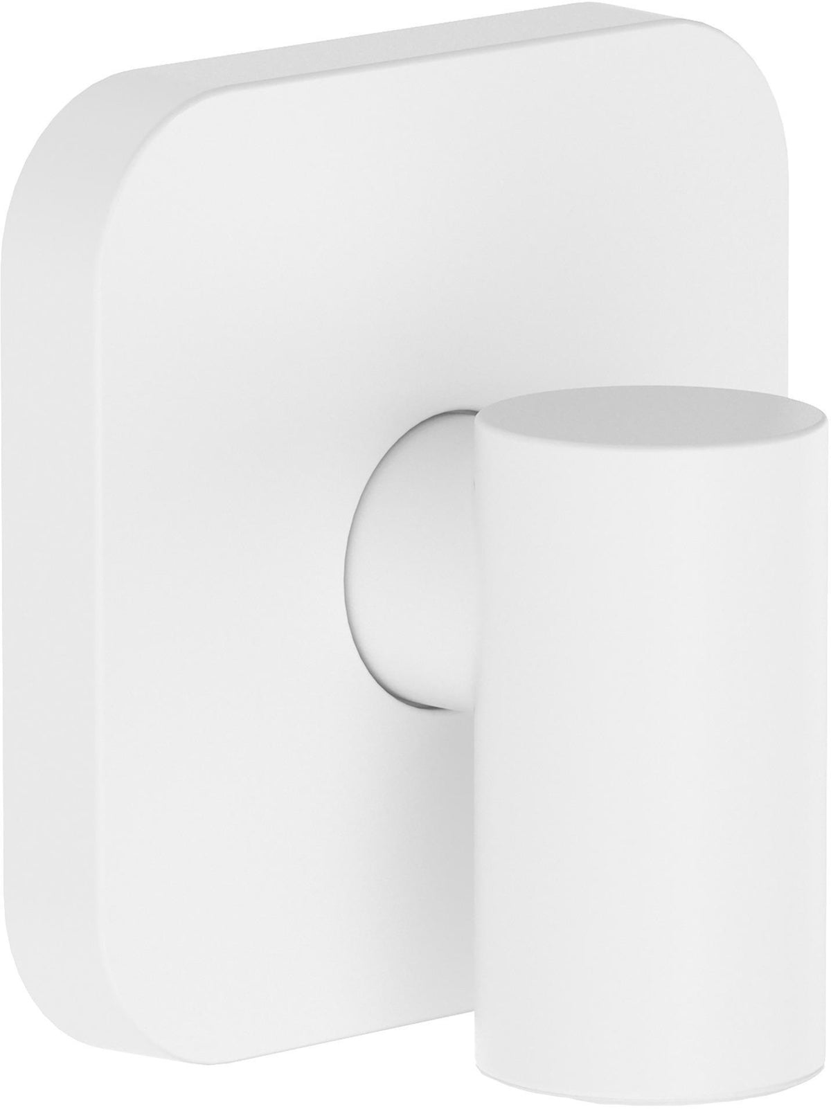 HANSGROHE Wandanschluss FixFit Fine Q mit Rückflussverhinderer – schwarz, 1/2 Zoll, 65 mm Rosette