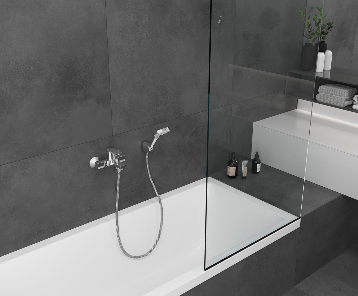 HANSGROHE Brauseset VERNIS Blend Vario/Porter Chrom – Handbrause mit 2 Strahlarten & 1600 mm Schlauch