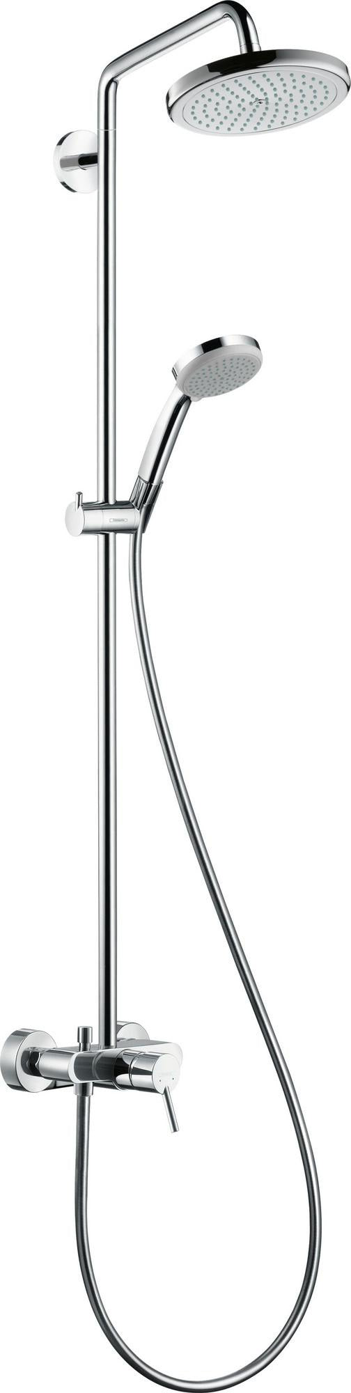 HANSGROHE Showerpipe CROMA 220 AIR 1jet DN 15 mit Einhebelmischer, chrom