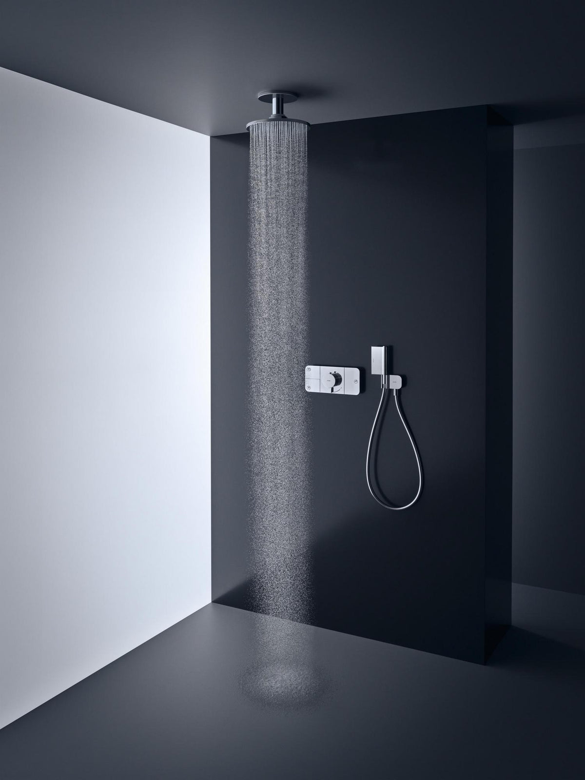 AXOR One Thermostatmodul für 3 Verbraucher – Chrom, Select-Tasten, Eco-Funktion