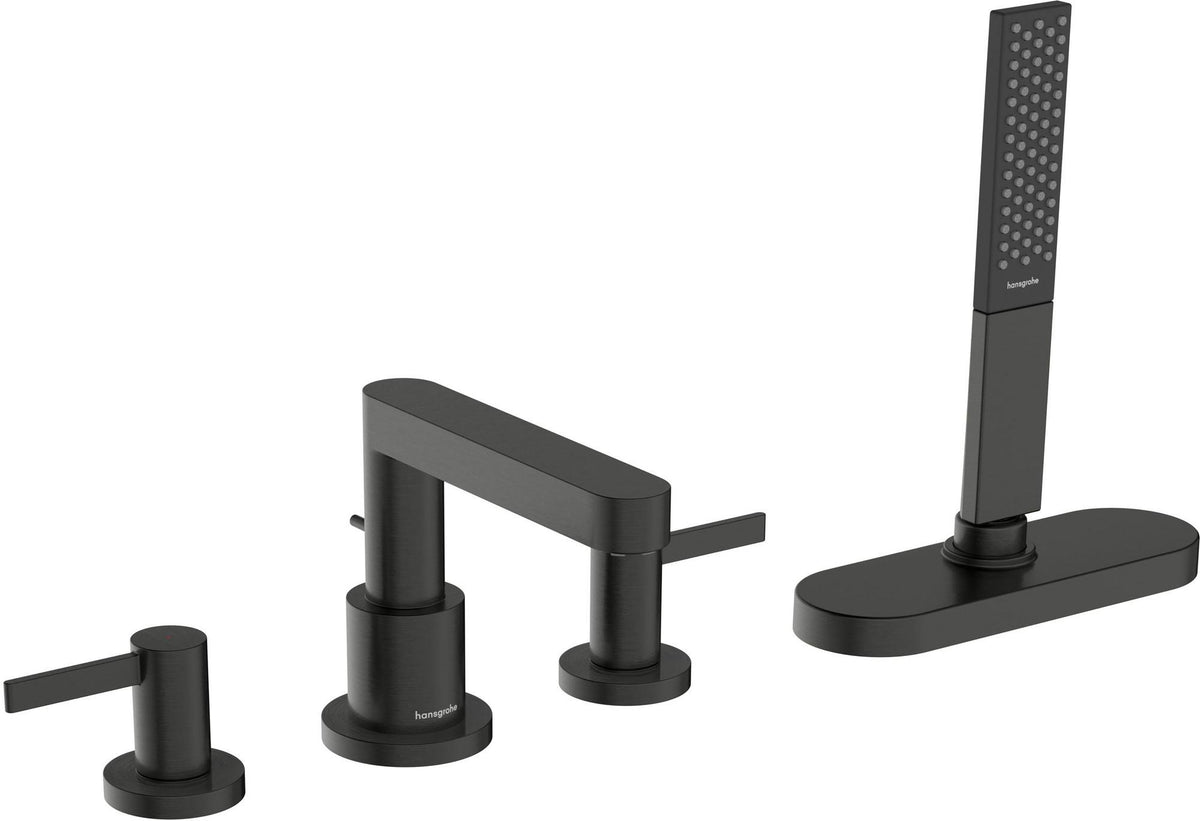 HANSGROHE Finoris Fertigmontageset 4-Loch-Wannenrandarmatur mit sBox in Chrom