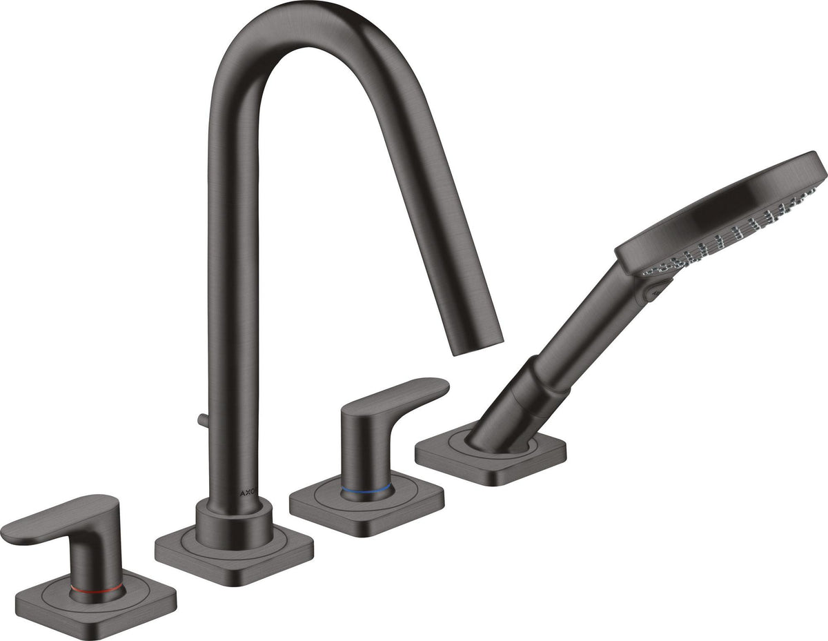 AXOR CITTERIO M 4-Loch Fliesenrandarmatur DN 15 mit Hebelgriffen und Rosetten in Chrom