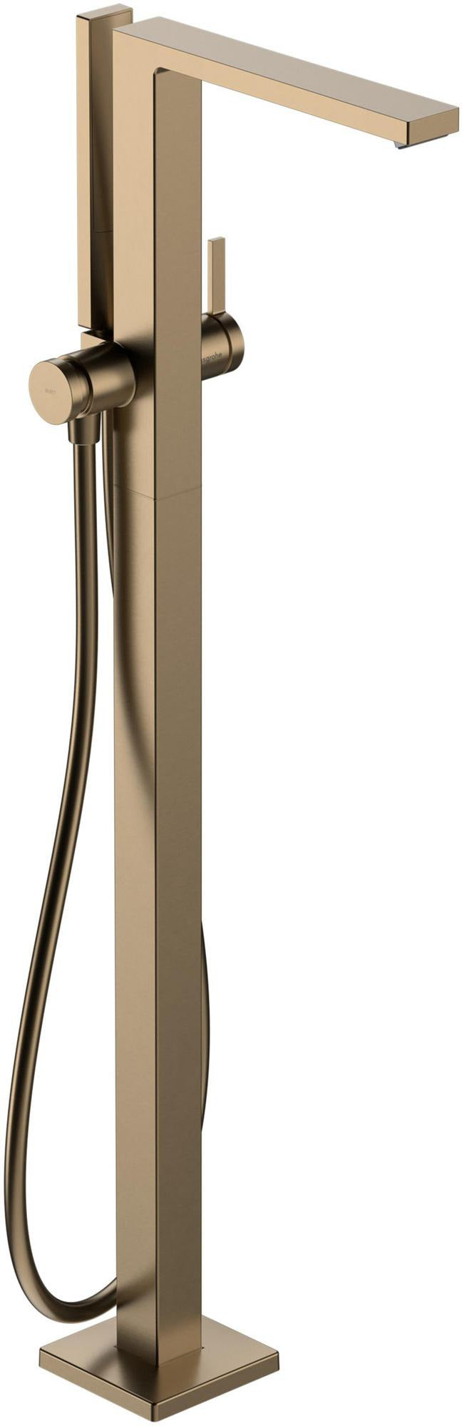 HANSGROHE Einhebel-Wannenmischer Tecturis E bodenstehend chrom mit Stabhandbrause