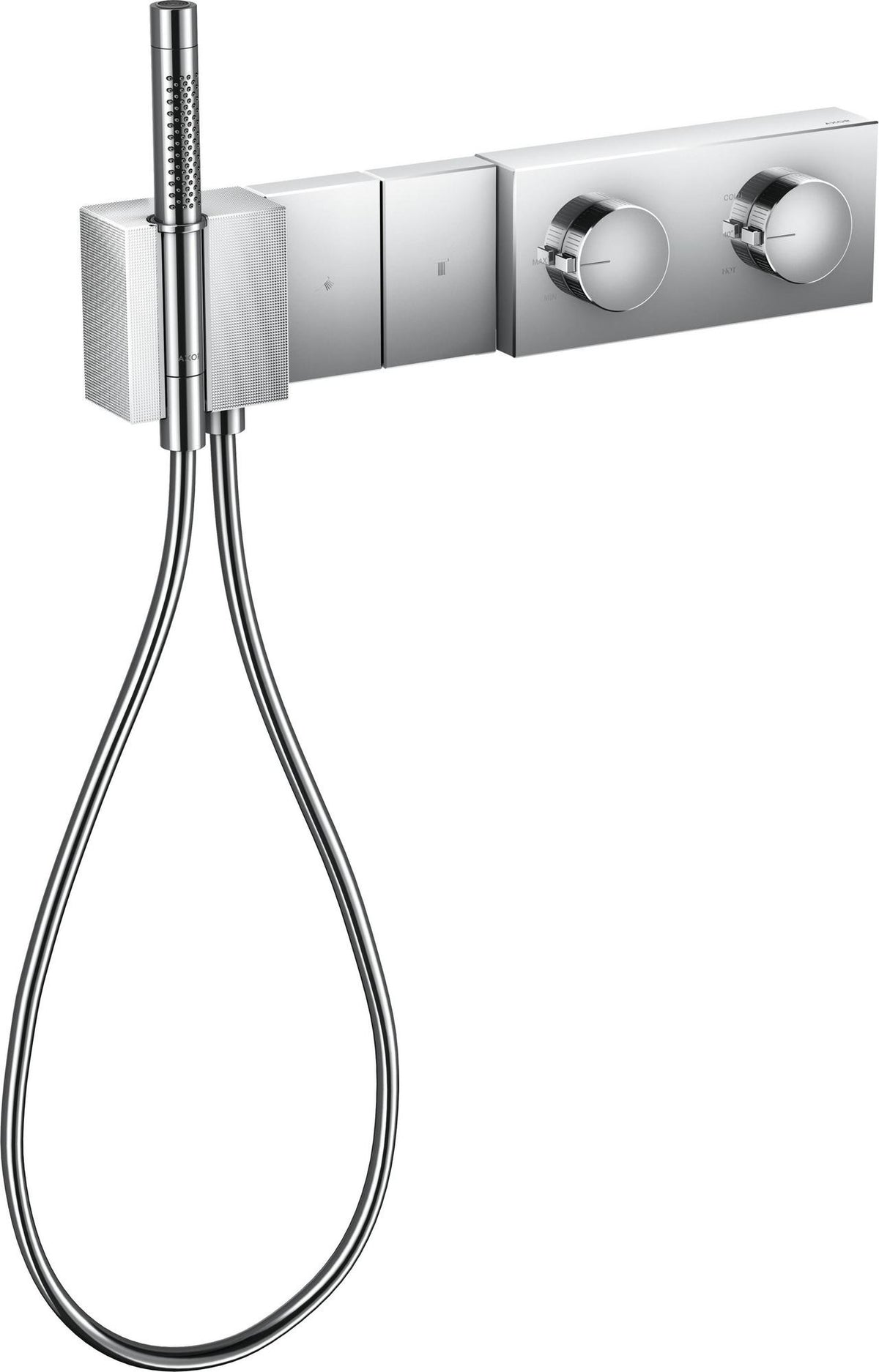 AXOR Edge Thermostatmodul Unterputz Select Fertigmontageset 2 Verbraucher Diamantschliff chrom