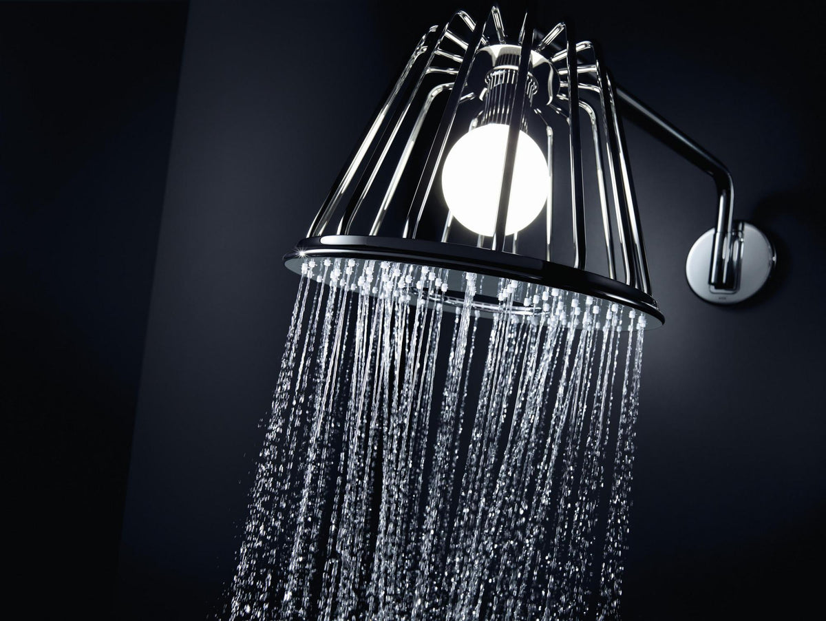 AXOR LampShower Nendo Kopfbrause 275 mm Chrom mit LED-Beleuchtung und Brausearm