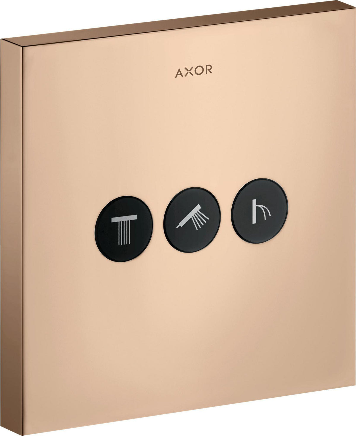 AXOR ShowerSelect Square UP Ventil für 3 Verbraucher – chrom, Select-Button, eckig