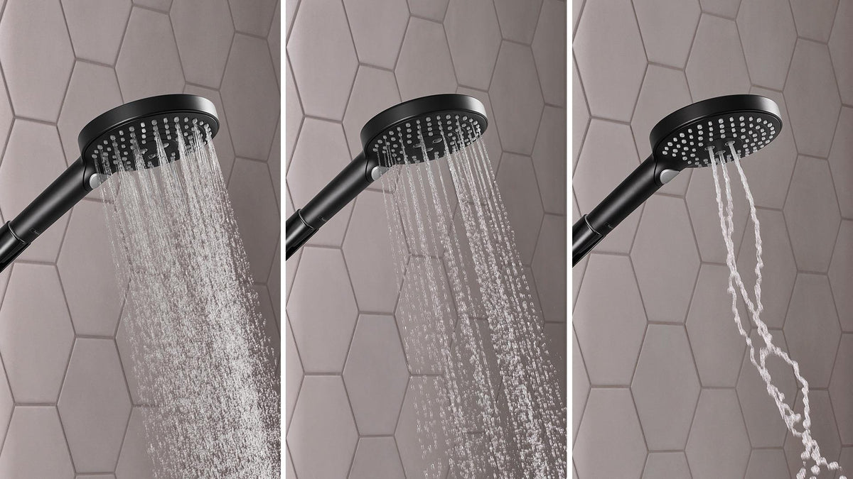 HANSGROHE Raindance Select S Showerpipe mit Thermostat Ecostat Comfort – 240 mm Kopfbrause, Chrom