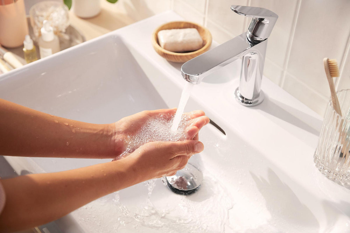 HANSGROHE Rebris S 110 CoolStart Einhebel-Waschtischmischer chrom – ohne Ablaufgarnitur