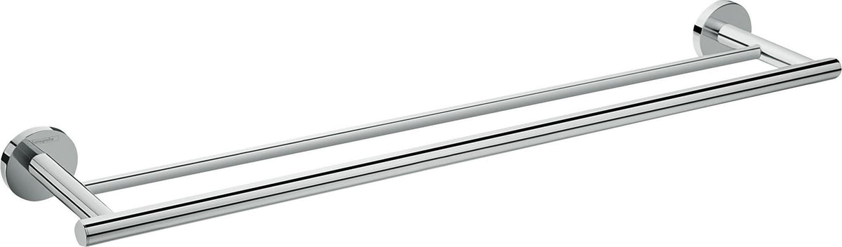 HANSGROHE HG Doppel-Badetuchhalter Logis Universal Chrom – 2 Stangen, 644 mm, Wandmontage