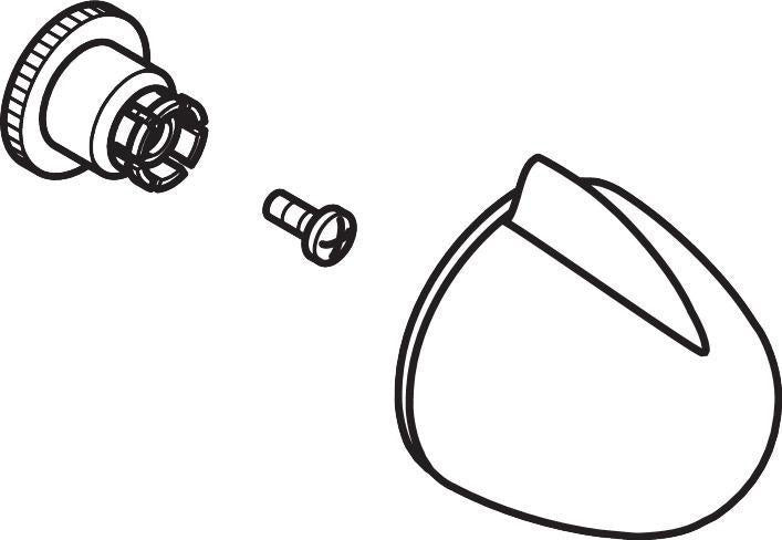 AXOR Allegroh Novo Griff Unterputzventil Chrom – Ventilgriff mit Schnappfixierung