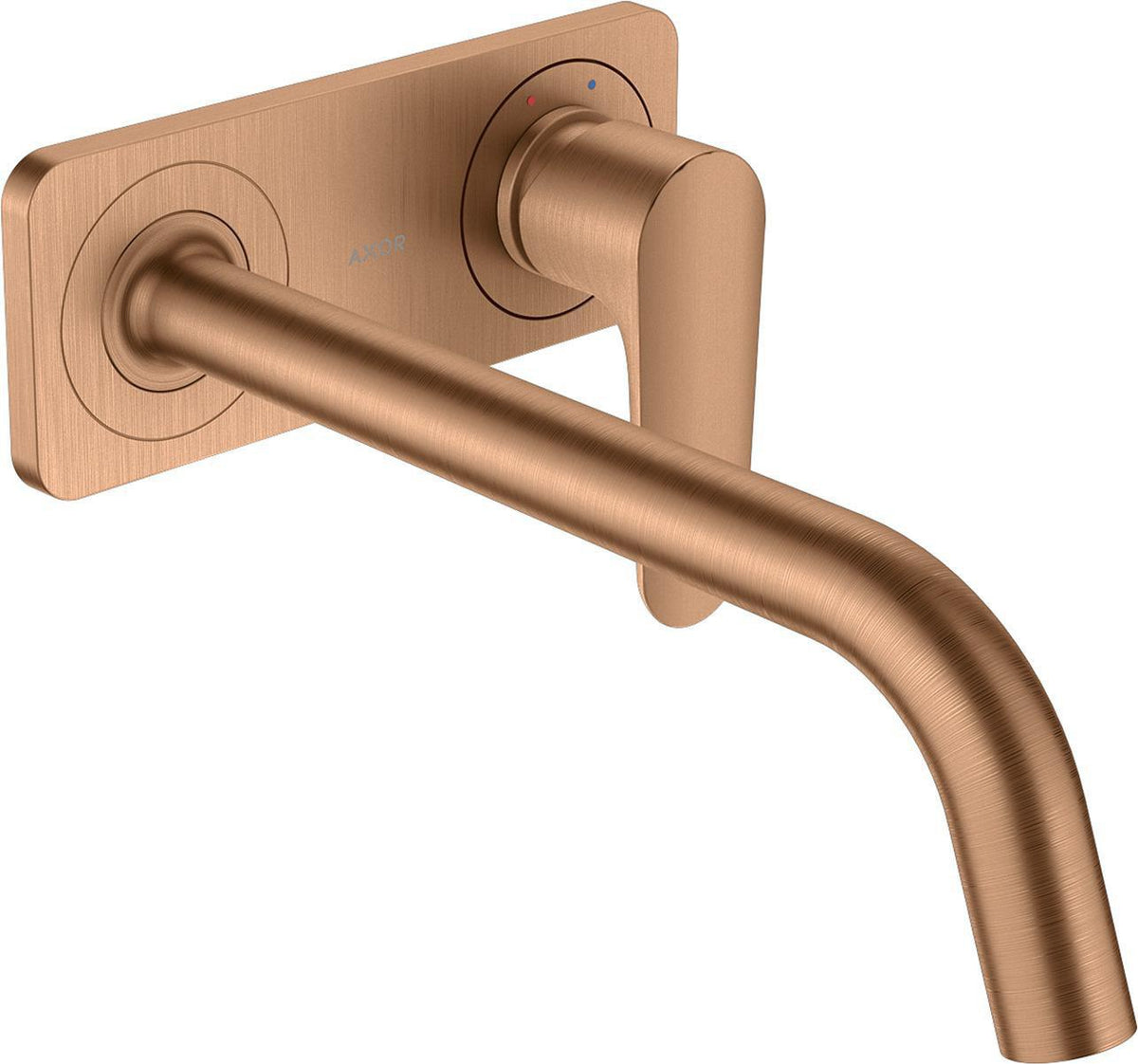 AXOR Citterio M Einhebel-Waschtischmischer Unterputz mit Platte, Chrom, 167 mm Auslauf