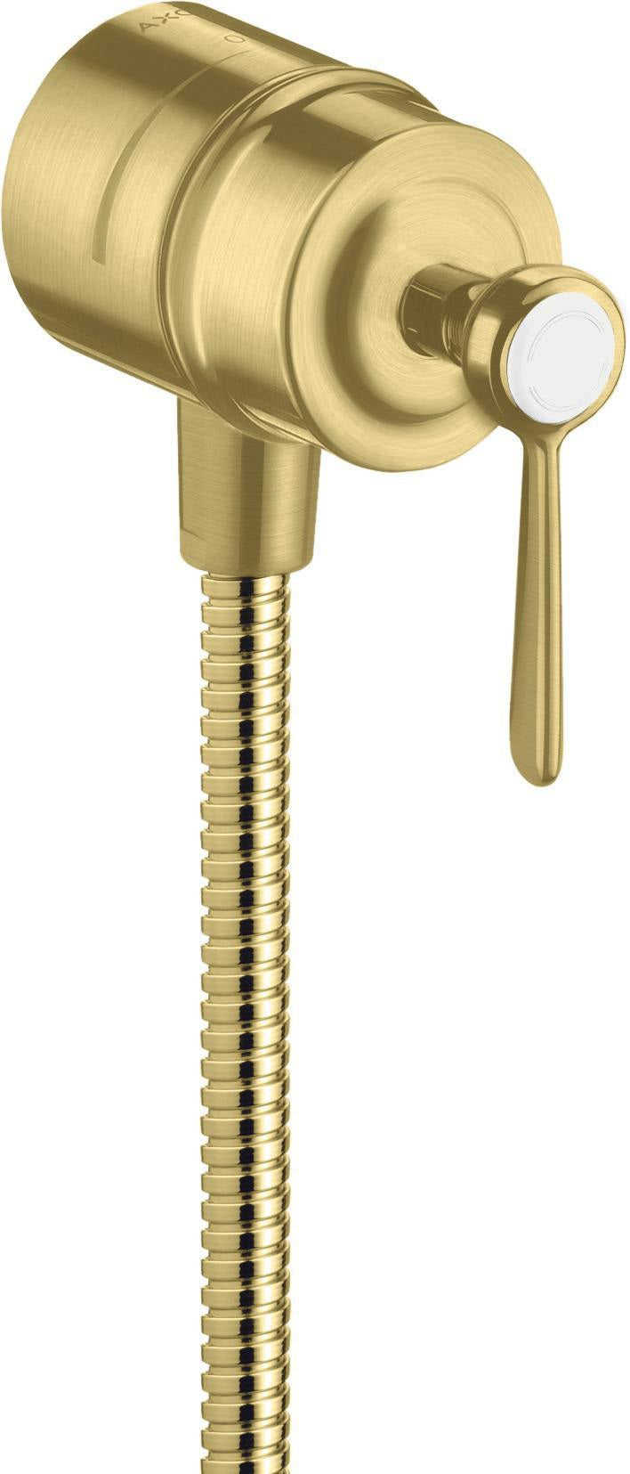 AXOR Montreux FIXFIT STOP DN 15 Schlauchanschluss mit Absperrventil und Hebelgriff, Chrom