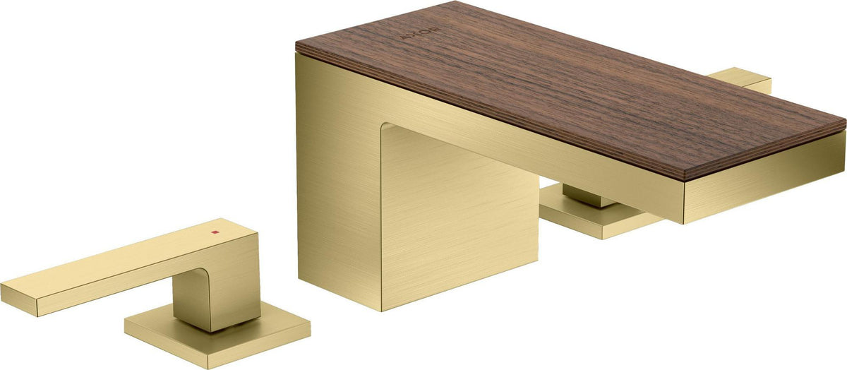 AXOR MYEDITION 3-Loch-Waschtischmischer 70 ohne Platte in polished gold optic – PowderRain